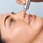 **Image Prompt:** A skincare professional confidently demonstrating a new micro-needling technique on a client. Focus on the positive results and client satisfaction.