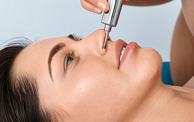 **Image Prompt:** A skincare professional confidently demonstrating a new micro-needling technique on a client. Focus on the positive results and client satisfaction.