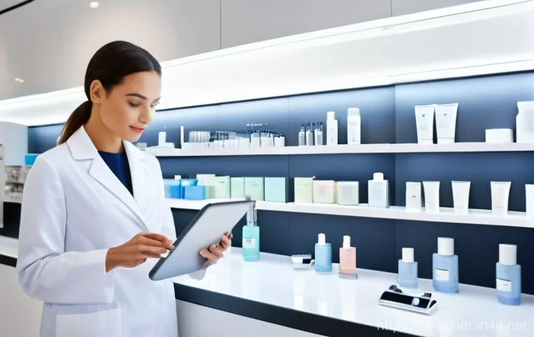 피부관리사 취업 후 교육 프로그램 - **Prompt 1: "The Evolving Professional"**
    A bright, clean, and modern beauty clinic interior, bu...