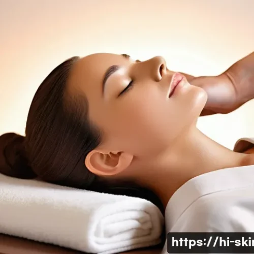 피부관리사의 고객 관리에서의 트렌드 활용 - **Prompt: "A serene and elegant beauty salon interior designed for relaxation. A professional female...