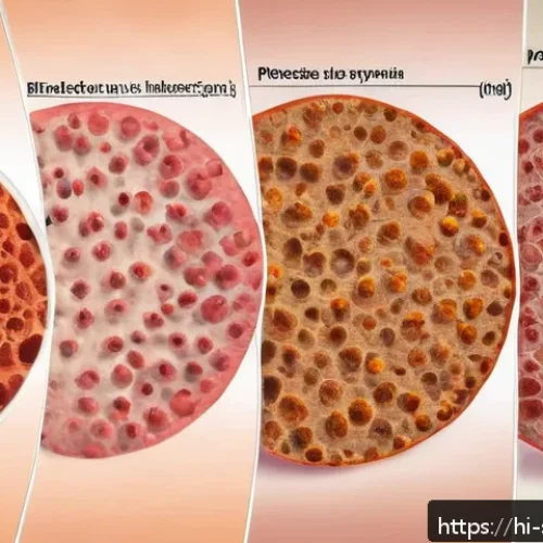 피부관리사의 시험 준비에서 유용한 팁 - A detailed medical illustration of common skin diseases focusing on eczema, psoriasis, fungal infect...